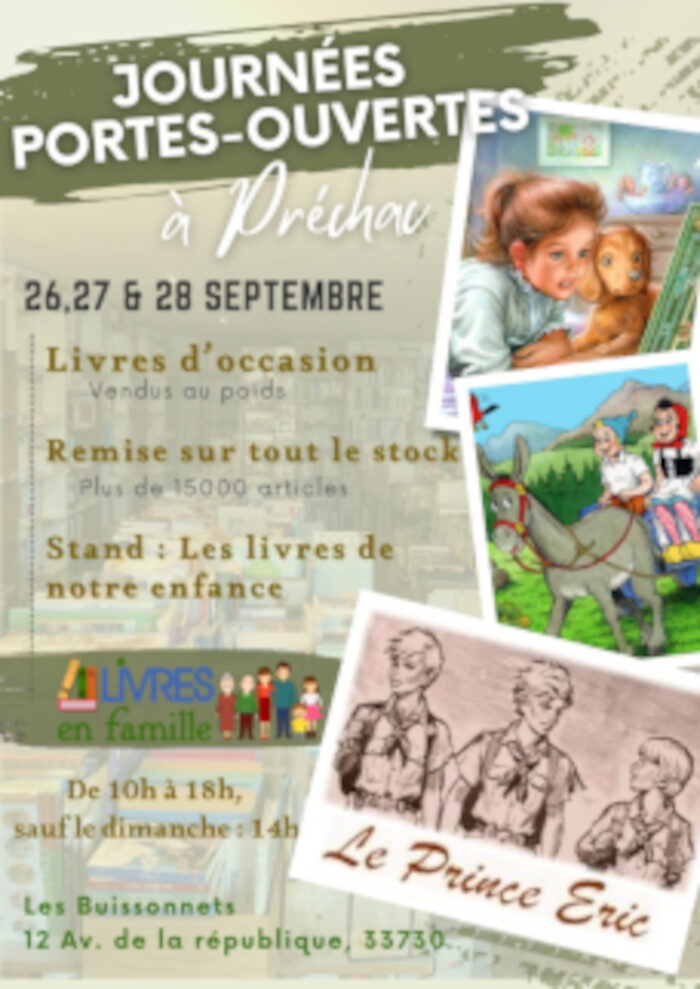 Les livres en famille : des portes ouvertes à Préchac pour une cause urgent