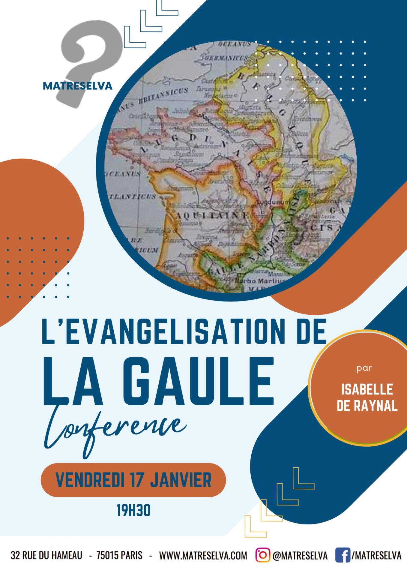 Conférence sur l’évangélisation de la Gaule : un événement historique à ne pas manquer